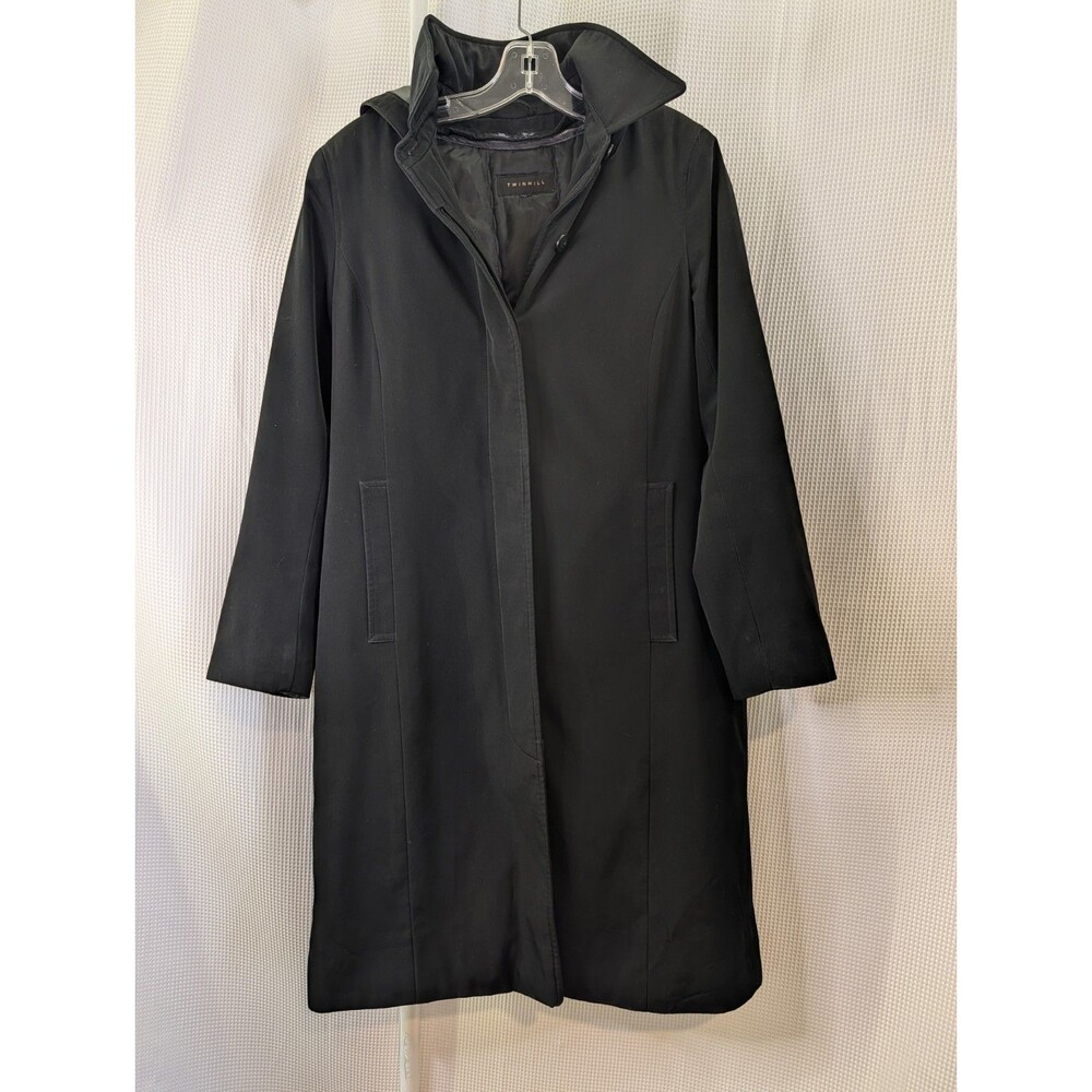 Twinhill Removable Hood & Liner SZ 4R Button Thinsulate Coat Jacket Black (K01)